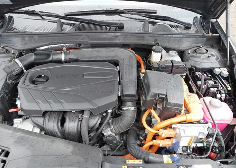 2023 Hyundai Sonata Hybrid Blue from USA, damaged, VIN KMHL24JJ7PA059214